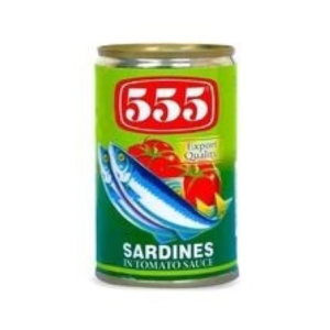 555 Sardines in Tomato Sauce Green 155g