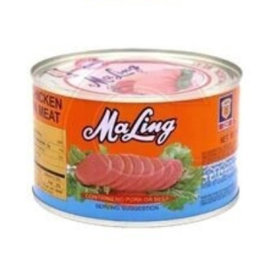 Maling Premium Chicken Luncheon Meat 397g Round
